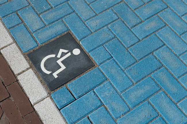 symbooltegel invalide parkeerplaats | rolstoeltegel