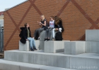 Solid zitelement schegstuk|de Rooi Pannen in Eindhoven|buitenterrein school