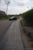 Brede trottoirband|Gemboterrein Amsterdam|zware trottoirband|brede betonband
