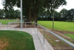 Sferio tegel 30x30 NS Sation Den Haag|gekogelstraalde betontegels