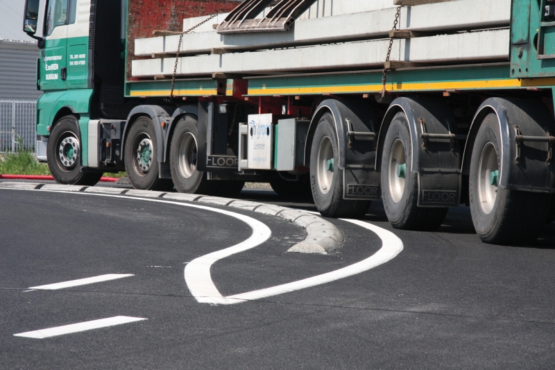 markering inrit Molenstraat